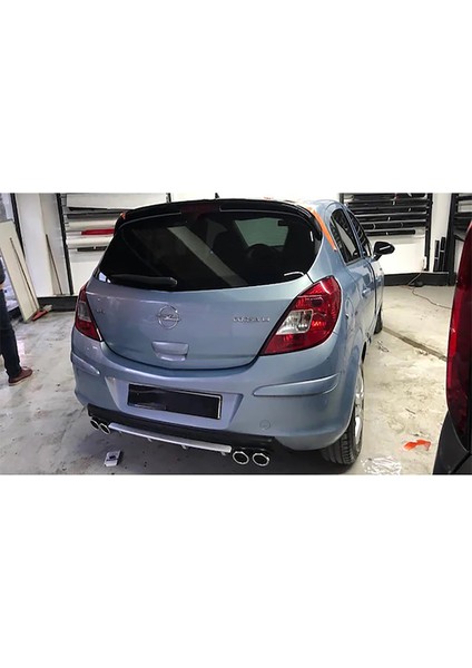 Opel Corsa D Gri Difüzör Çiftli Yuvarlak Egzoz Görünümlü D Tip Difizör modelleri