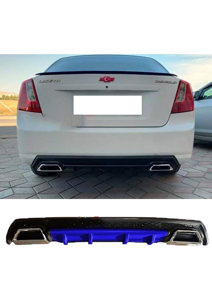 Chevrolet Lacetti Mavi Difüzör Çiftli Kare Egzoz Görünümlü D Tip Difizör