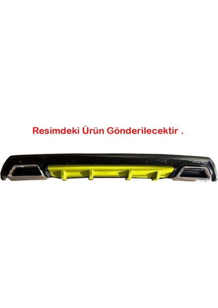 Hyundai I30 Sarı Difüzör Çiftli Kare Egzoz Görünümlü D Tip Difizör 2007 - 2021