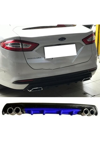 Ford Mondeo Mk4 Mavi Difüzör Çiftli Yuvarlak Egzoz Görünümlü D Tip Difizör