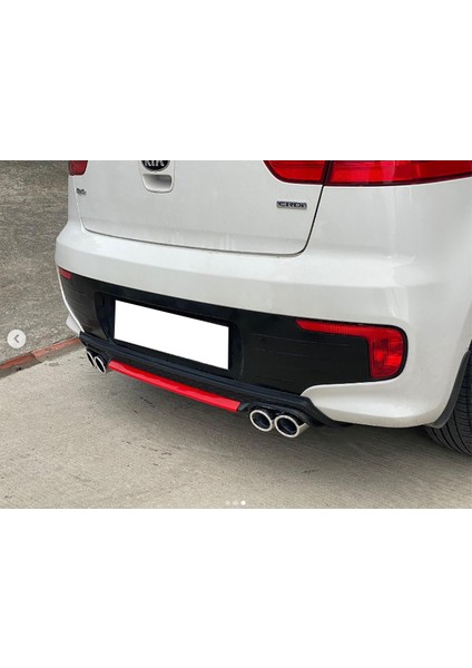 Kia Rio Hb Sarı Difüzör Çiftli Yuvarlak Egzoz Görünümlü D Tip Difizör modelleri