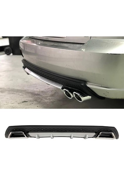 Hyundai Accent Admire Gri Difüzör Çiftli Kare Egzoz Görünümlü D Tip Difizör 2003 - 2006