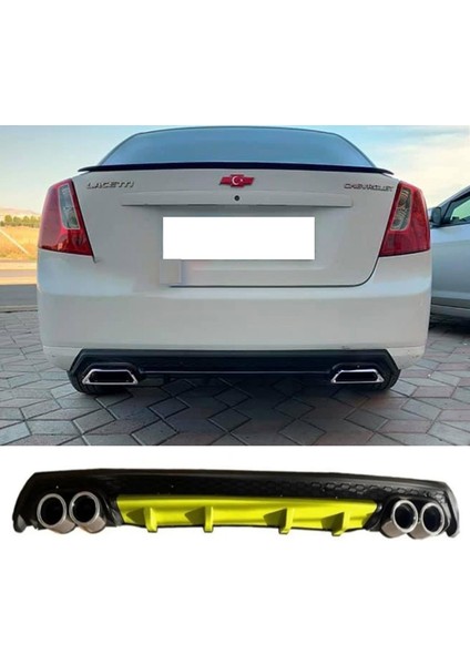 Chevrolet Lacetti Sarı Difüzör Çiftli Yuvarlak Egzoz Görünümlü D Tip Difizör