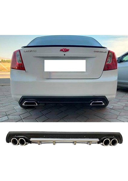 Chevrolet Lacetti Gri Difüzör Çiftli Kare Egzoz Görünümlü D Tip Difizör