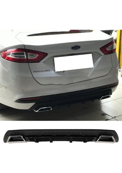 Ford Mondeo Mk4 Siyah Difüzör Çiftli Kare Egzoz Görünümlü D Tip Difizör