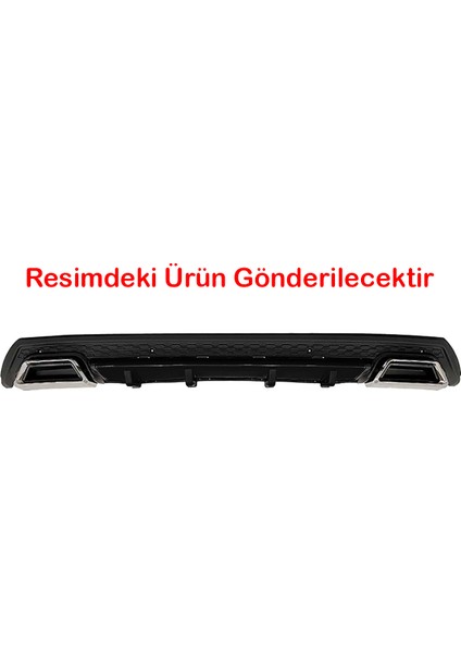 Seat Leon Mk1 Siyah Difüzör Çiftli Kare Egzoz Görünümlü D Tip Difizör
