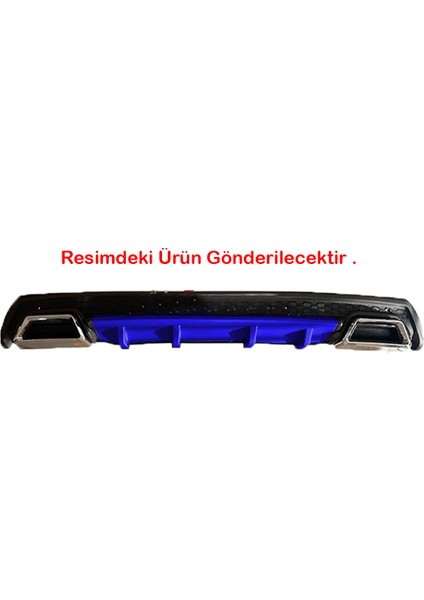 Peugeot 3008 Mavi Difüzör Çiftli Kare Egzoz Görünümlü D Tip Difizör 2009-2015 fiyatları