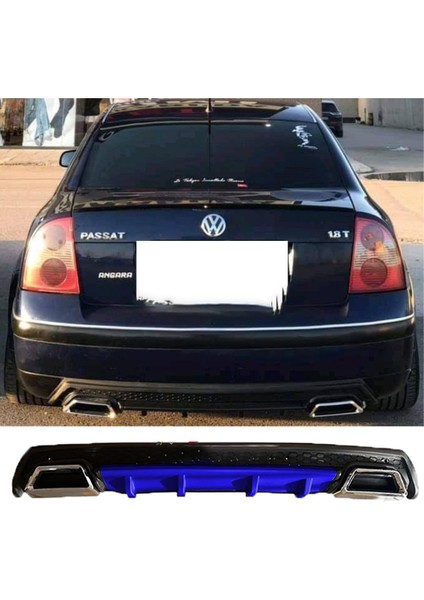 Vw Passat B5 Mavi Difüzör Çiftli Kare Egzoz Görünümlü D Tip Difizör