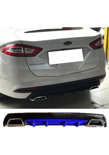 Ford Mondeo Mk4 Mavi Difüzör Çiftli Kare Egzoz Görünümlü D Tip Difizör