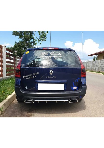 Renault Megane 2 Sw Sarı Difüzör Çiftli Kare Egzoz Görünümlü D Tip Difizör 2002 - 2009 fırsatları