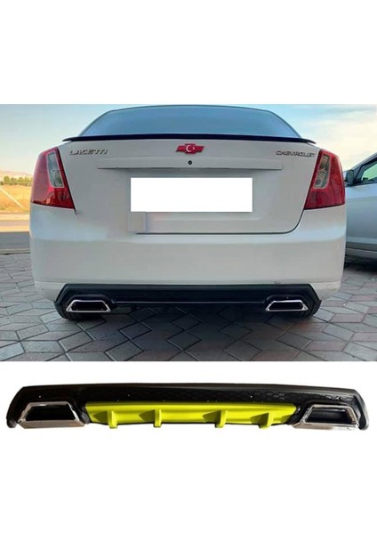 Chevrolet Lacetti Sarı Difüzör Çiftli Kare Egzoz Görünümlü D Tip Difizör