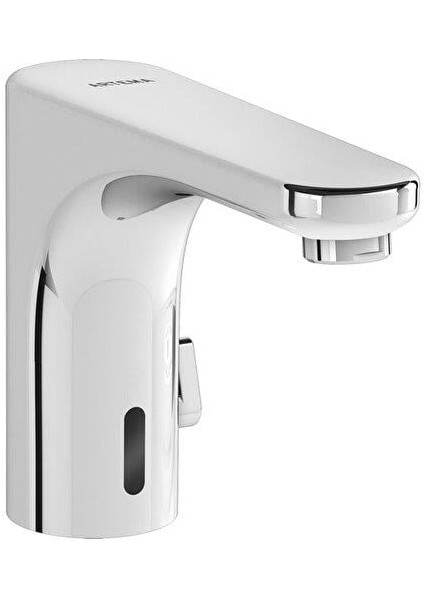 A47122 Root Round Aquasee Çift Su Girişli Temassız Lavabo Bataryası - Elektrikli - Krom