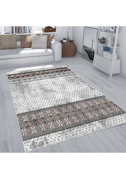 Dijital Baskı Yıkanabilir Kaymaz Taban Salon Halısı RVG1935-SM19