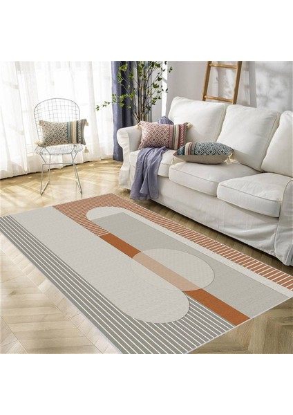 Dijital Baskı Yıkanabilir Kaymaz Taban Salon Halısı RVG1962-SM349