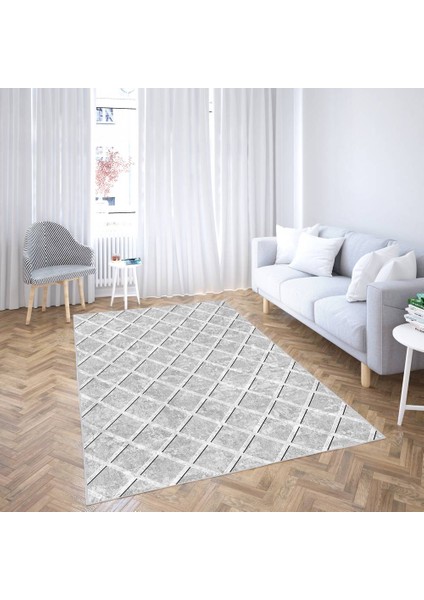 Dijital Baskı Yıkanabilir Kaymaz Taban Salon Halısı RVG1944-SM442