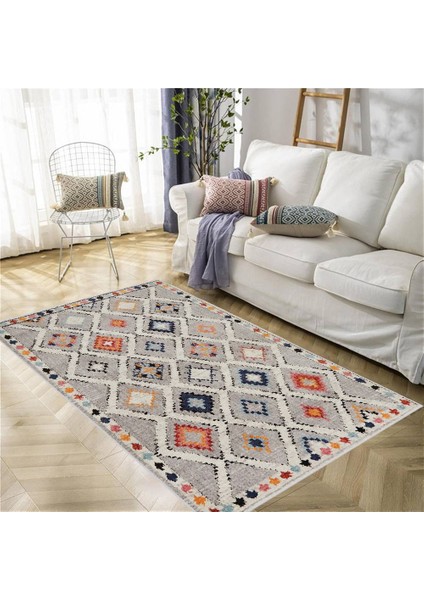 Dijital Baskı Yıkanabilir Kaymaz Taban Salon Halısı RVG1974-SM325
