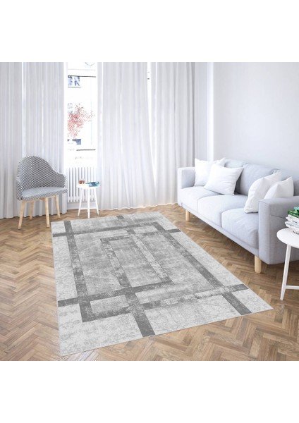 Dijital Baskı Yıkanabilir Kaymaz Taban Salon Halısı RVG1943-SM440