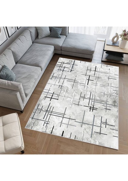 Dijital Baskı Yıkanabilir Kaymaz Taban Salon Halısı RVG1956-SM581