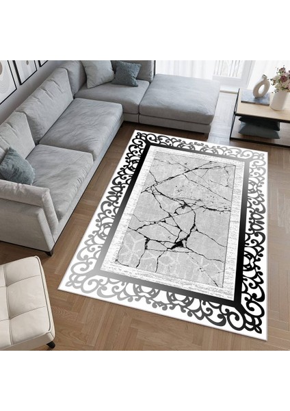Dijital Baskı Yıkanabilir Kaymaz Taban Salon Halısı RVG1957-SM583