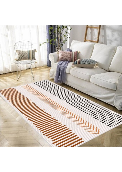 Dijital Baskı Yıkanabilir Kaymaz Taban Salon Halısı RVG1961-SD1157
