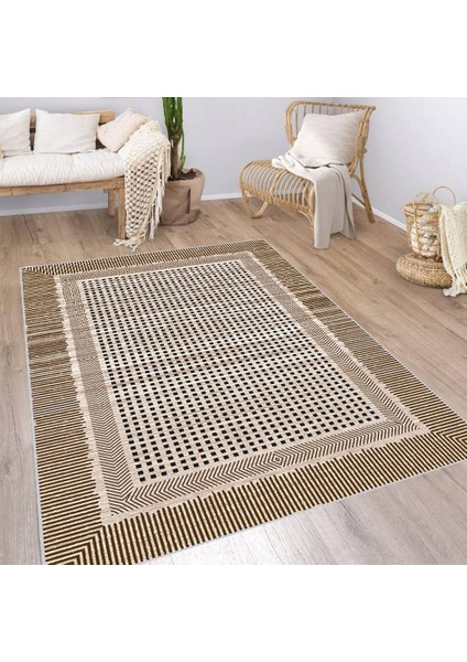 Dijital Baskı Yıkanabilir Kaymaz Taban Salon Halısı RVG1973-SD1158