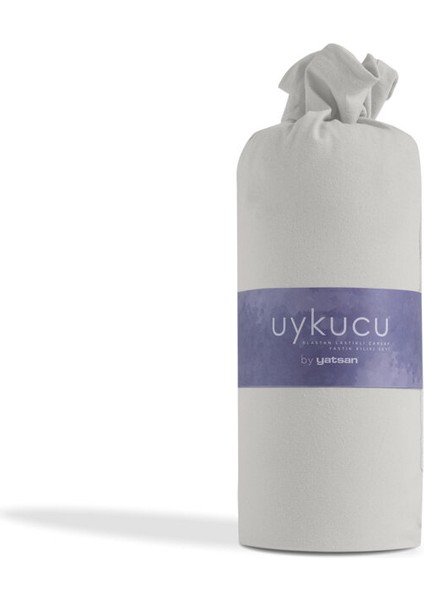 Uykucu Elastan Lastikli Çarşaf Seti Ekru