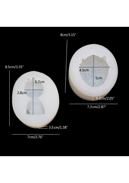 Ying Jianbing 3D Hayvanlar Silikon Kalıplar Reçine Döküm Kalıpları Aslan Kirpi Epoksi Reçine Kalıpları (Yurt Dışından)