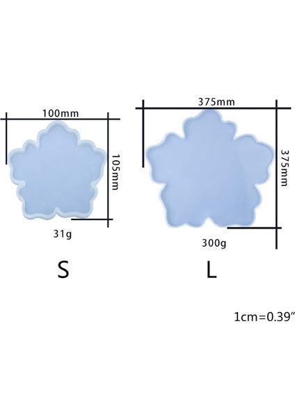 Ying Jianbing Kristal Epoksi Reçine Kalıp Çiçek Coaster Döküm Kalıp El Yapımı Dıy El Sanatları Aracı (Yurt Dışından)