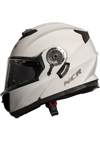 Stars Çene Açılır Beyaz Kask(Ece Belgeli)