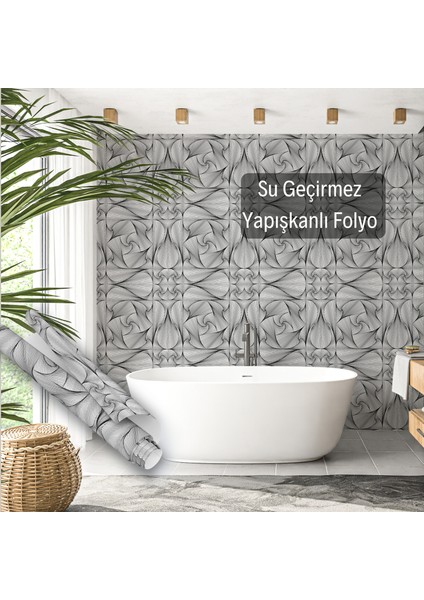 Çizgi Desenli Yapışkanlı Folyo, Mutfak, Tezgah, Masa, Dolap Kaplama Folyosu, Isıya Dayanıklı, Su Geçirmez, Kendinden Yapışkan Folyolar, Sticker, Büyük Ebatlı, Dekoros