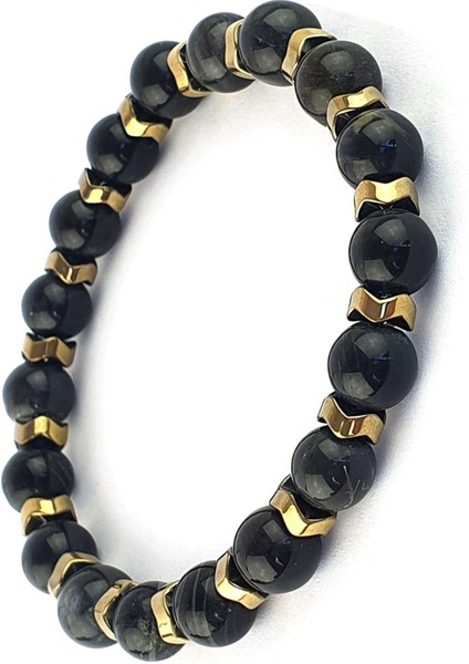 Oniks Hematit Taşlı El Işi Doğal Taş Bileklik fiyatları