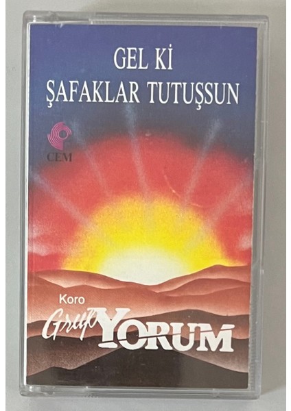 Grup Yorum Gel Ki Şafaklar Tutuşsun Kaset (Orjinal Dönem Kağıt Baskı)
