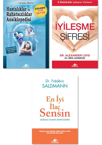 Hastalıklar Ve Rahatsızlıklar Ansiklopedisi + İyileşme Şifresi + En İyi İlaç Sensin - 3 Kitap Set