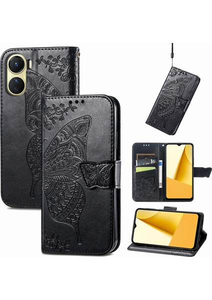 Vivo Y16 4g Telefon Kılıfı, Stand Cüzdan Pu Deri Manyetik Toka Kapağı (Yurt Dışından)