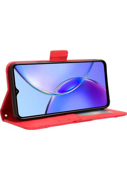 Vivo Y17S 4g Kasa Cüzdanı Pu Deri Çoklu Kart Yuvaları Telefon Kapağı (Yurt Dışından) indirimleri