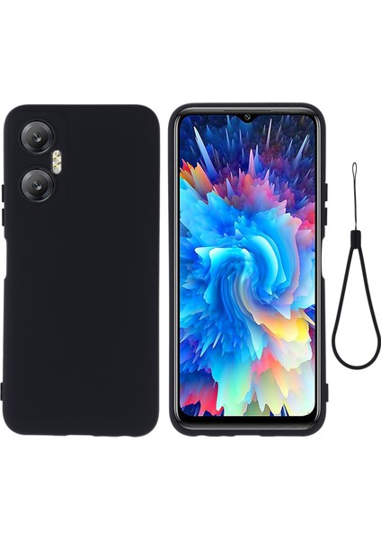 Infinix Hot 20 5g Telefon Kılıfı, Darbe Dayanıklı Sıvı Silikon Yumuşak Astar Kapağı Kayışlı (Yurt Dışından)