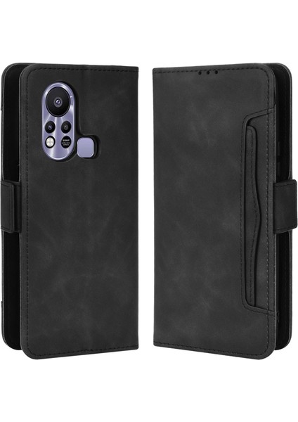 Infinix Hot 11S / Hot 11S Nfc 4g Pu Deri Kılıf Çift Manyetik Toka Telefon Kapağı Stand Cüzdanı (Yurt Dışından)