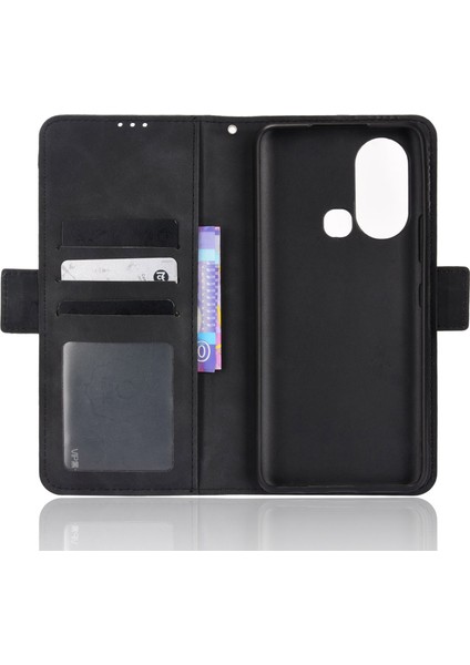 Infinix Hot 11S / Hot 11S Nfc 4g Pu Deri Kılıf Çift Manyetik Toka Telefon Kapağı Stand Cüzdanı (Yurt Dışından)