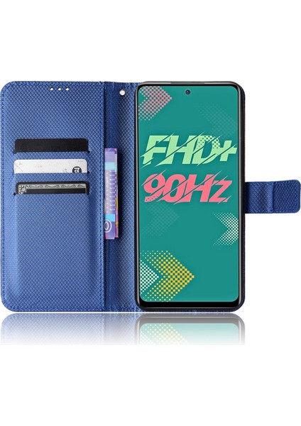 Infinix Hot 11S / Hot 11S Nfc 4g Cüzdan Telefon Kılıfı Doku Doku Kıç Anti-Cratch Pu Deri Cep Telefonu Kapağı Stand (Yurt Dışından)