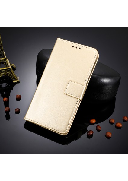 Infinix Hot 20S 4g / X6827 Manyetik Çılgın At Dokusu Pu Deri Cüzdan Stand Tam Koruma Cep Telefonu Kapak Kayış (Yurt Dışından)