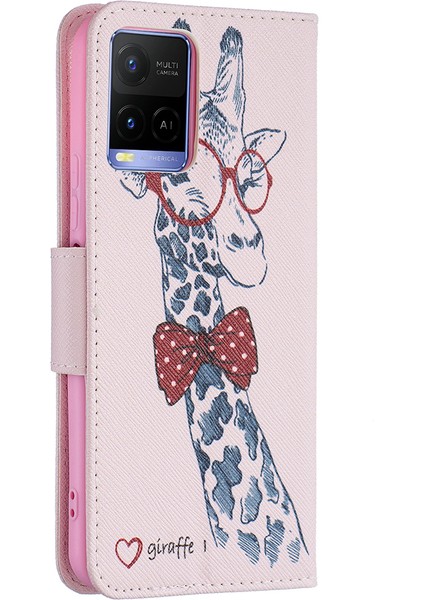 Vivo Y21 Pu Deri Telefon Kılıfı Standı Kitap Tasarımı (Yurt Dışından) indirimleri