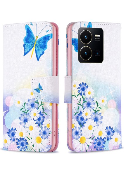 Vivo Y35 4g (2022) / Y22 4g Cüzdan Kılıfı Pu Deri Stand Flip Manyetik Telefon Kapağı (Yurt Dışından)