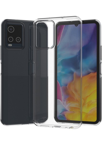 Vivo Y21 Ultra Ince Telefon Kılıfı 4g Crystal Net Şok Geçirmez Kılıf Anti-Fall Tpu Cep Telefonu Koruyucu (Yurt Dışından)