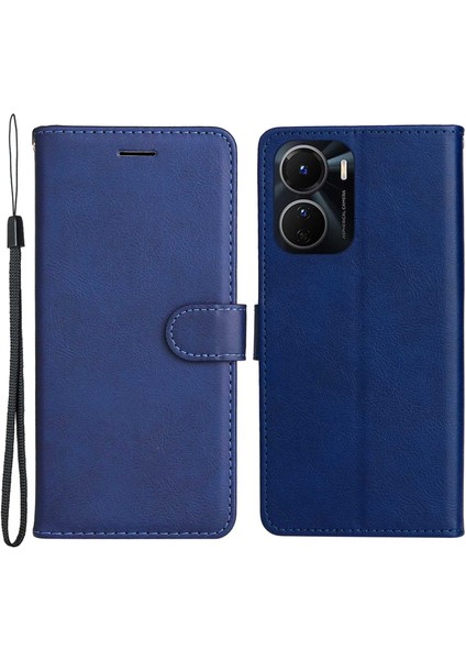 Vivo Y16 4g / Y02S 4g Pu Deri Deri Flip Cüzdan Kılıfı Manyetik Kapatma Stand Shoce -Pospay Kullanıcı (Yurt Dışından)