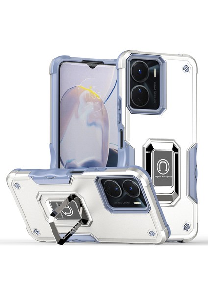 Vivo Y16 4g Telefon Kasası Sert Pc Tpu Kickstand ile Koruyucu Kapak (Yurt Dışından)
