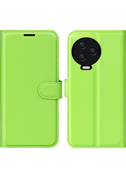 Infinix Note 12 Pro 4g Önleme Önleme Pu Deri Deri Cüzdan Kabuk Flip Stand Litchi Doku Telefon Kılıfı Kapak (Yurt Dışından)