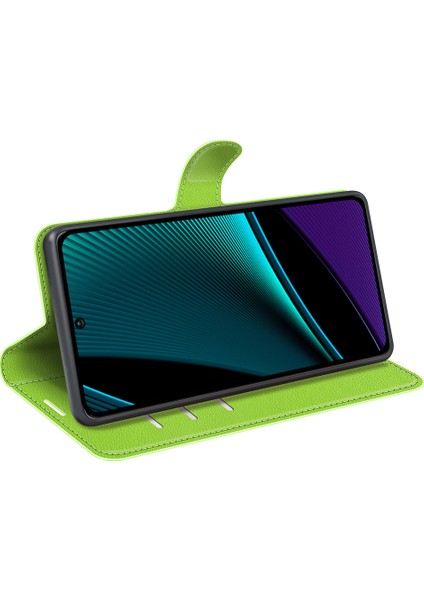 Infinix Note 11 Pro, Litchi Doku Cüzdan Pu Deri Kabuk Stand Kapağı (Yurt Dışından)