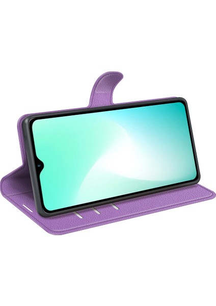 Infinix Hot 11 Play Litchi Texture Pu Deri Cüzdan Anti-Drop Shell Flip Stand Telefon Kılıfı (Yurt Dışından)