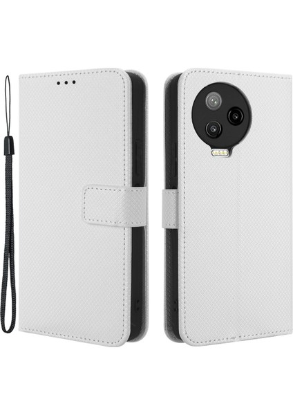 Infinix Note 12 Pro 4g X676B Tamamen Sarılmış Doku Pu Deri Deri Stand Manyetik Toka Kılıf Cüzdan Telefon Kapağı (Yurt Dışından)