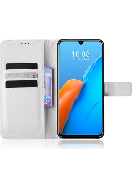 Infinix Note 12 Pro 4g X676B Tamamen Sarılmış Doku Pu Deri Deri Stand Manyetik Toka Kılıf Cüzdan Telefon Kapağı (Yurt Dışından)